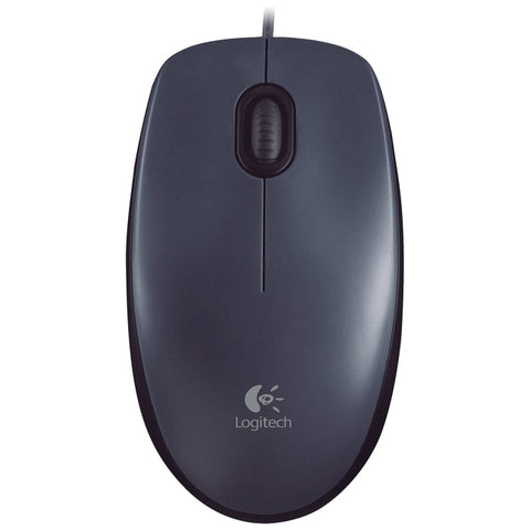 Logitech M90 Mouse - USB - Optical - Black