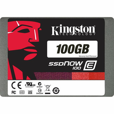 Kingston SSDNow E100 100 GB Solid State Drive - 2.5" Internal - SATA (SATA/600)