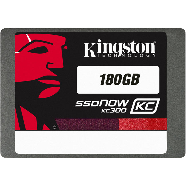 Kingston SSDNow KC300 180 GB Solid State Drive - 2.5" Internal - SATA (SATA/600) - Black