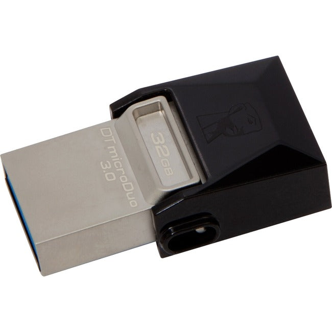 Kingston DataTraveler microDuo 32 GB USB 3.0, Micro USB Flash Drive - Black