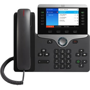Cisco 8861 IP Phone - Corded/Cordless - Corded - Bluetooth - Wall Mountable, Desktop - Black