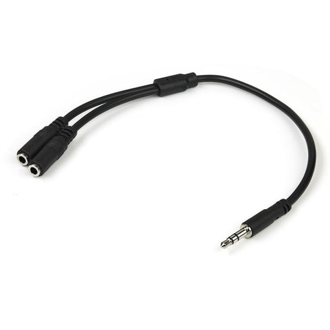 StarTech.com 20 cm Mini-phone Audio Cable for Audio Device, Headphone, Speaker, Cellular Phone, iPhone, iPad, iPod - 1