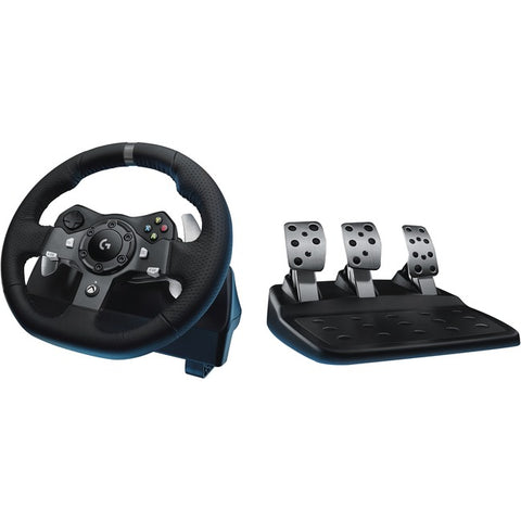 Logitech Driving Force G920 Gaming Steering Wheel, Gaming Pedal