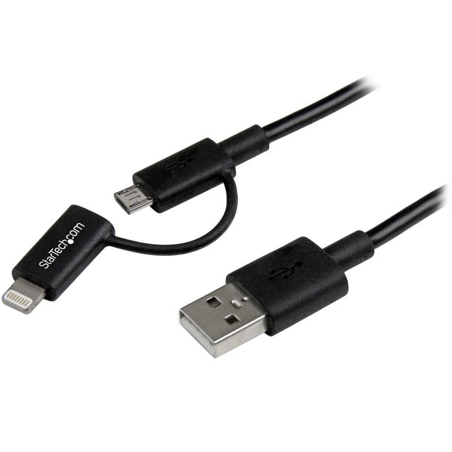 StarTech.com 1 m Lightning/USB Data Transfer Cable for iPad, iPhone, iPod, PC - 1
