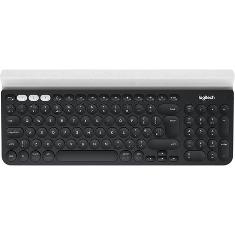 Logitech K780 Keyboard - Wireless Connectivity - USB Interface - QWERTY Layout - White