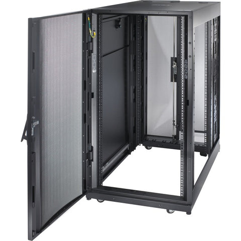 Schneider Electric NetShelter SX 24U Floor Standing Rack Cabinet for Server, Storage - 482.60 mm Rack Width - Black