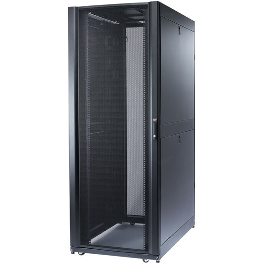 Schneider Electric NetShelter SX 42U Floor Standing Rack Cabinet for Server - 482.60 mm Rack Width - Black