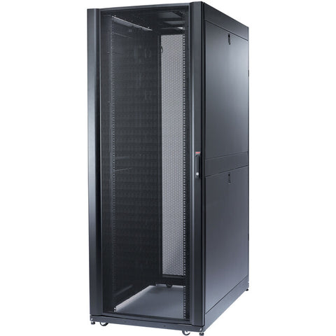 Schneider Electric NetShelter SX 42U Floor Standing Rack Cabinet for Server - 482.60 mm Rack Width - Black
