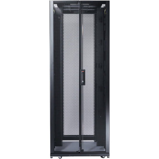 Schneider Electric NetShelter SX 48U Floor Standing Rack Cabinet for Server - 482.60 mm Rack Width - Black