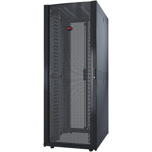 Schneider Electric NetShelter SX 42U Floor Standing Rack Cabinet for Networking, Airflow System - 482.60 mm Rack Width - Black