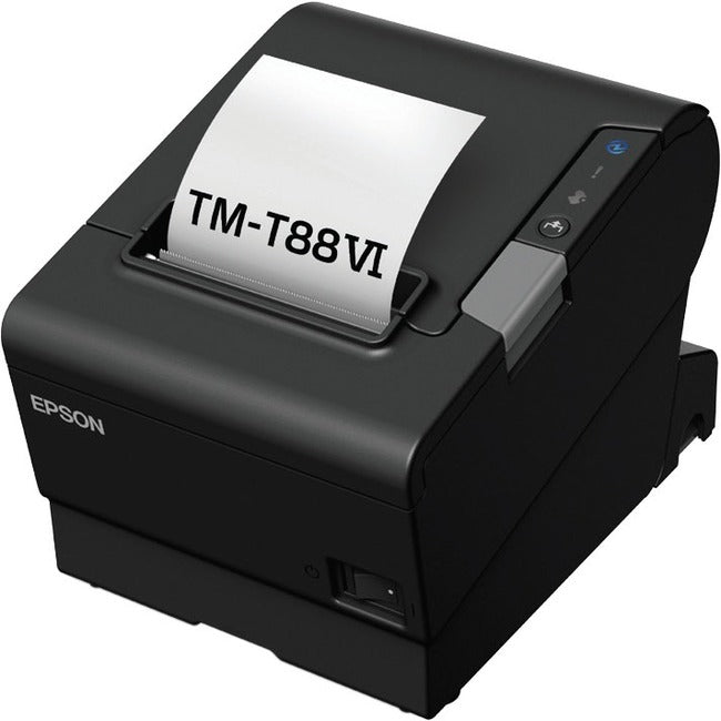 Epson TM-T88VI-iHUB Desktop Direct Thermal Printer - Monochrome - Receipt Print - Ethernet - USB - Serial