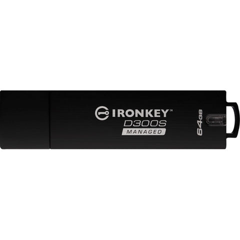 IronKey D300SM 64 GB USB 3.1 Flash Drive - 256-bit AES - TAA Compliant