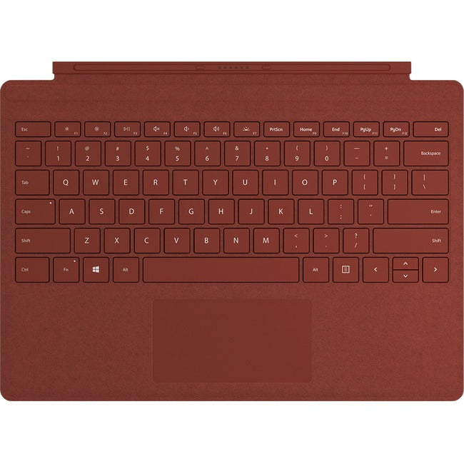 Microsoft Signature Keyboard/Cover Case Microsoft Surface Pro 6, Surface Pro 7 Tablet - Poppy Red