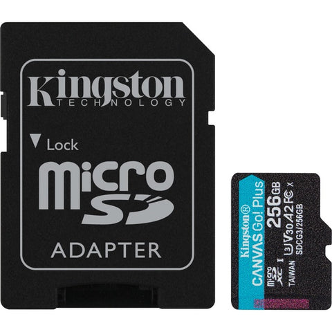 Kingston Canvas Go! Plus 256 GB Class 10/UHS-I (U3) microSDXC