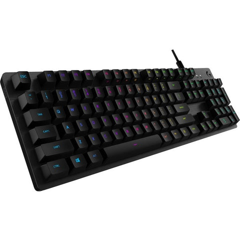 Logitech G512 Gaming Keyboard - Cable Connectivity - USB 2.0 Interface - English - Carbon