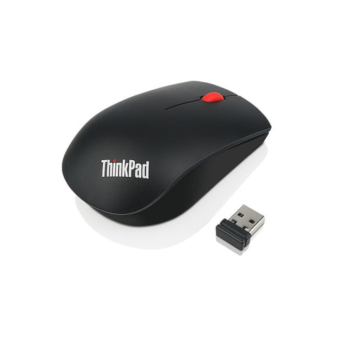Lenovo Essential Mouse - Radio Frequency - USB - Optical - Black
