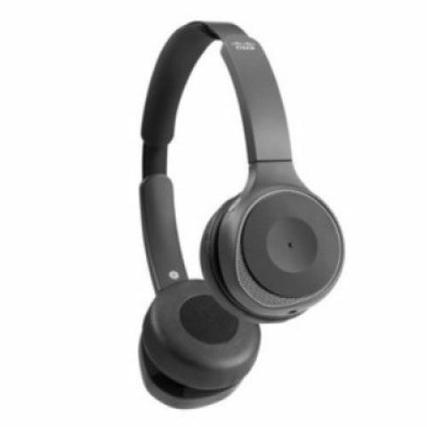 Cisco Wired/Wireless Over-the-head Stereo Headset - Carbon Black